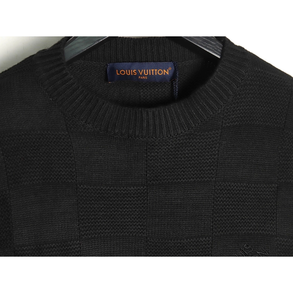 Louis Vuitton Checkerboard Pin Crewneck Sweater,Louis Vuitton Sweatshirt,Low Price High quality,legit seller