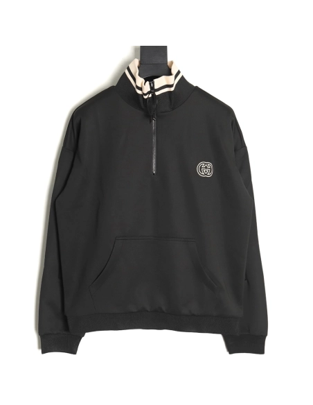 Gucci interlocking double G half zip jacket,Gucci Jacket,Jacket,APPAREL