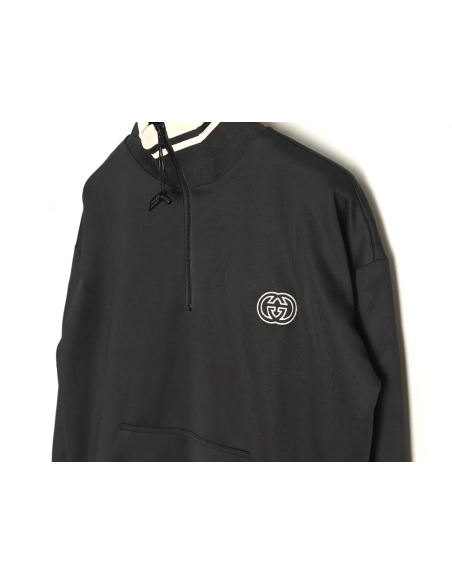 Gucci interlocking double G half zip jacket,Gucci Jacket,Jacket,APPAREL
