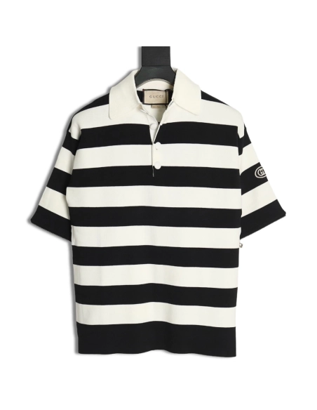 Gucci Knitted Polo Shirt With Removable Sleeves,Gucci Polo Shirt,Shirt,APPAREL