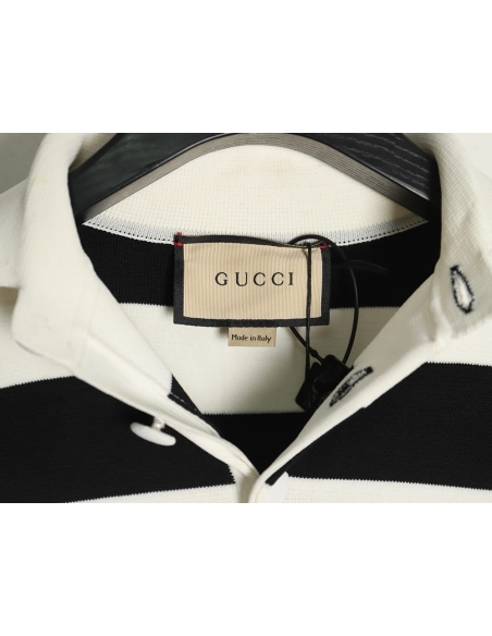 Gucci Knitted Polo Shirt With Removable Sleeves,Gucci Polo Shirt,Shirt,APPAREL