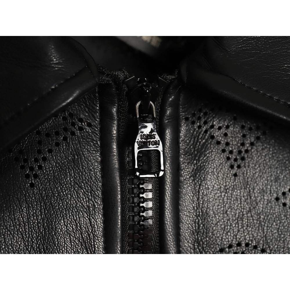 Louis Vuitton laser hollowed out stitching leather jacket,Louis Vuitton Jacket,Jacket,APPAREL