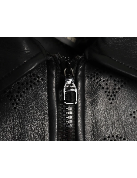 Louis Vuitton laser hollowed out stitching leather jacket,Louis Vuitton Jacket,Jacket,APPAREL
