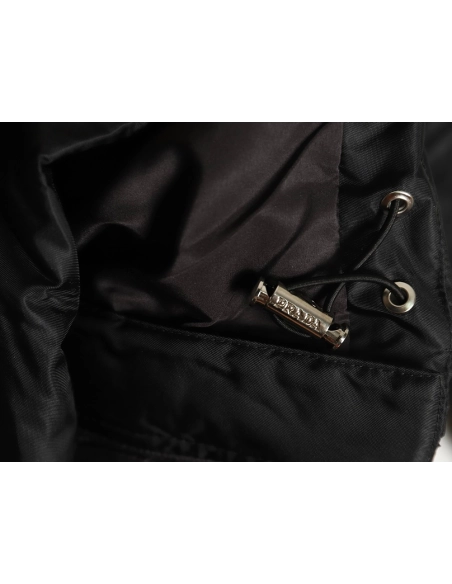 Prada waterproof waisted regenerated nylon down jacket,Prada Jacket,Jacket,APPAREL
