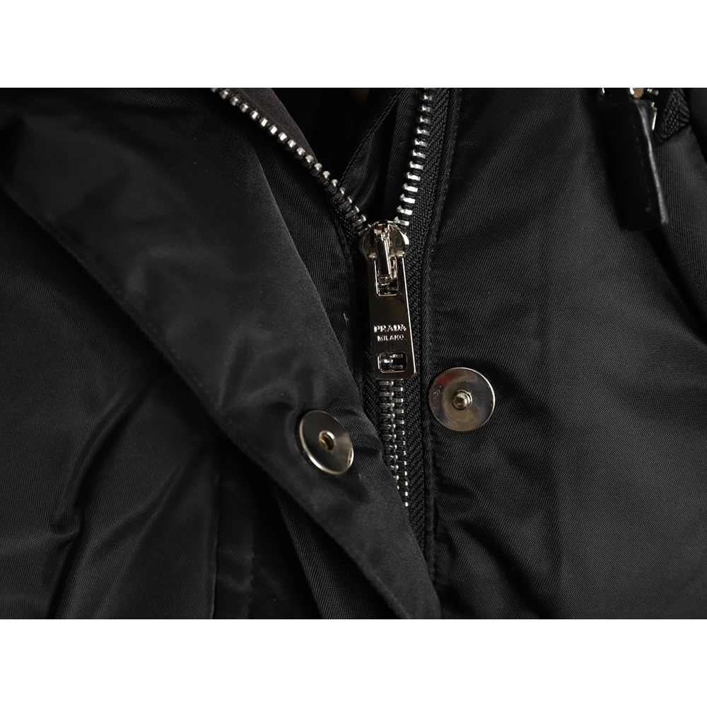 Prada waterproof waisted regenerated nylon down jacket,Prada Jacket,Jacket,APPAREL