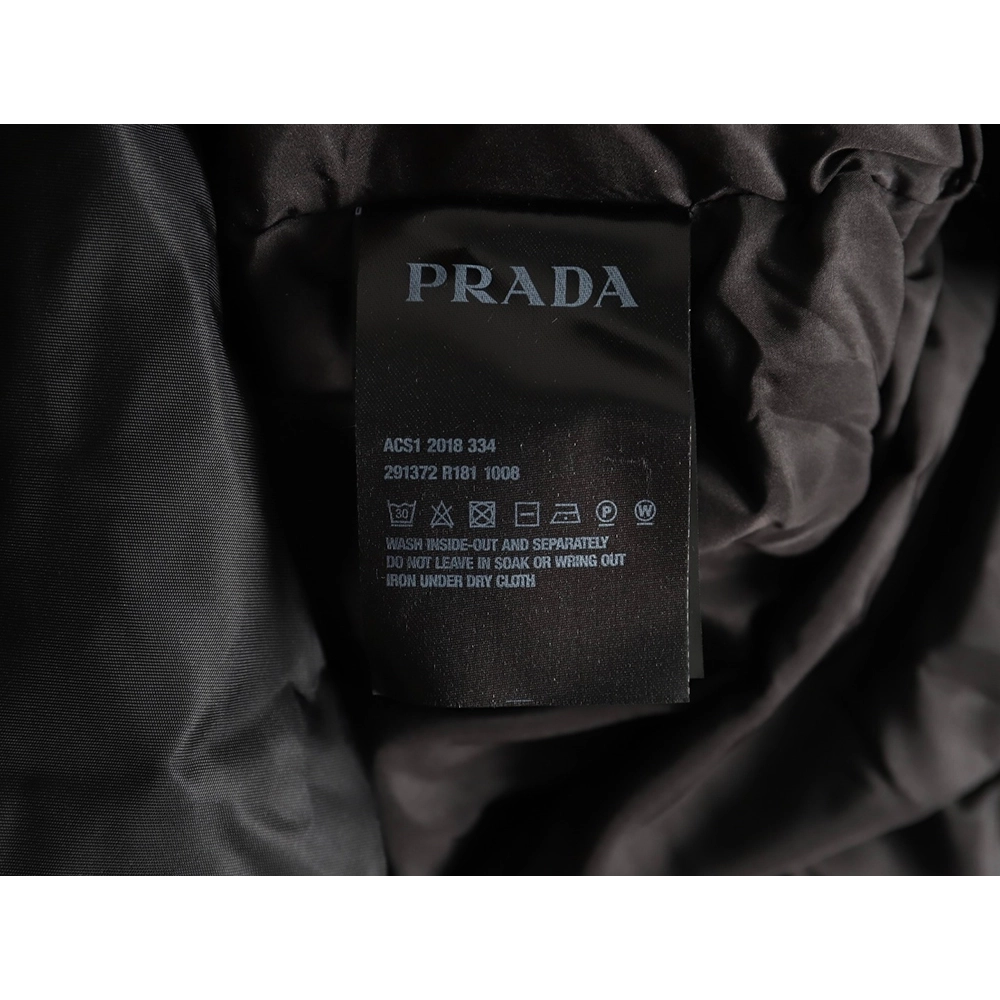 Prada waterproof waisted regenerated nylon down jacket,Prada Jacket,Jacket,APPAREL
