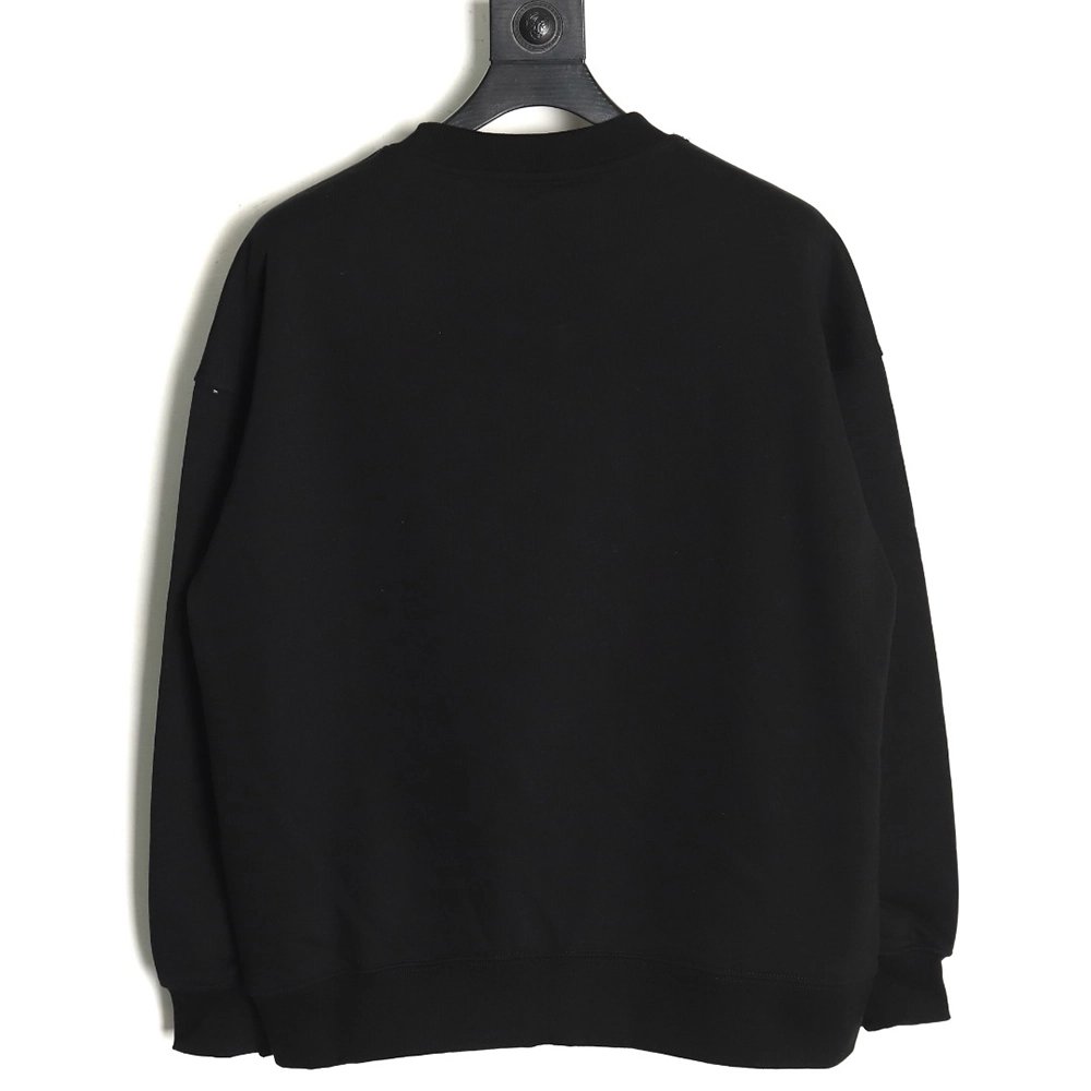 We11 done chest W printed velvet round neck sweatshirt,We11done Sweatshirt,Low Price High quality,legit seller