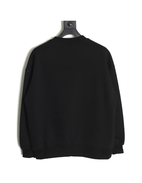 We11 done chest W printed velvet round neck sweatshirt,We11done Sweatshirt,Low Price High quality,legit seller