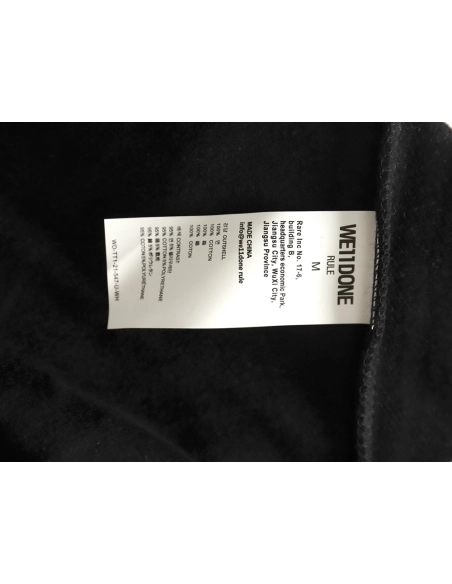 We11 done chest W printed velvet round neck sweatshirt,We11done Sweatshirt,Low Price High quality,legit seller
