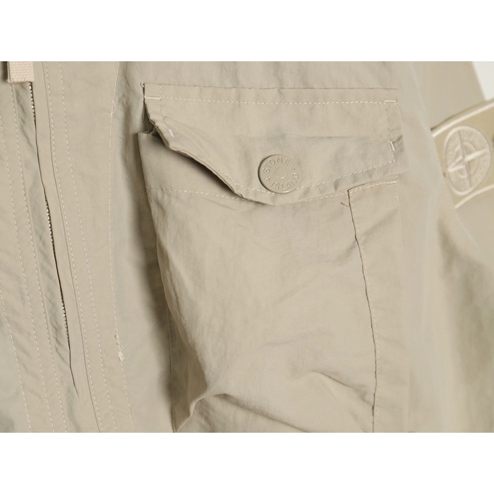 Stone Islands Arm Badge MultiPocket ZipUp Jacket,Stone Island Jacket,Jacket,APPAREL