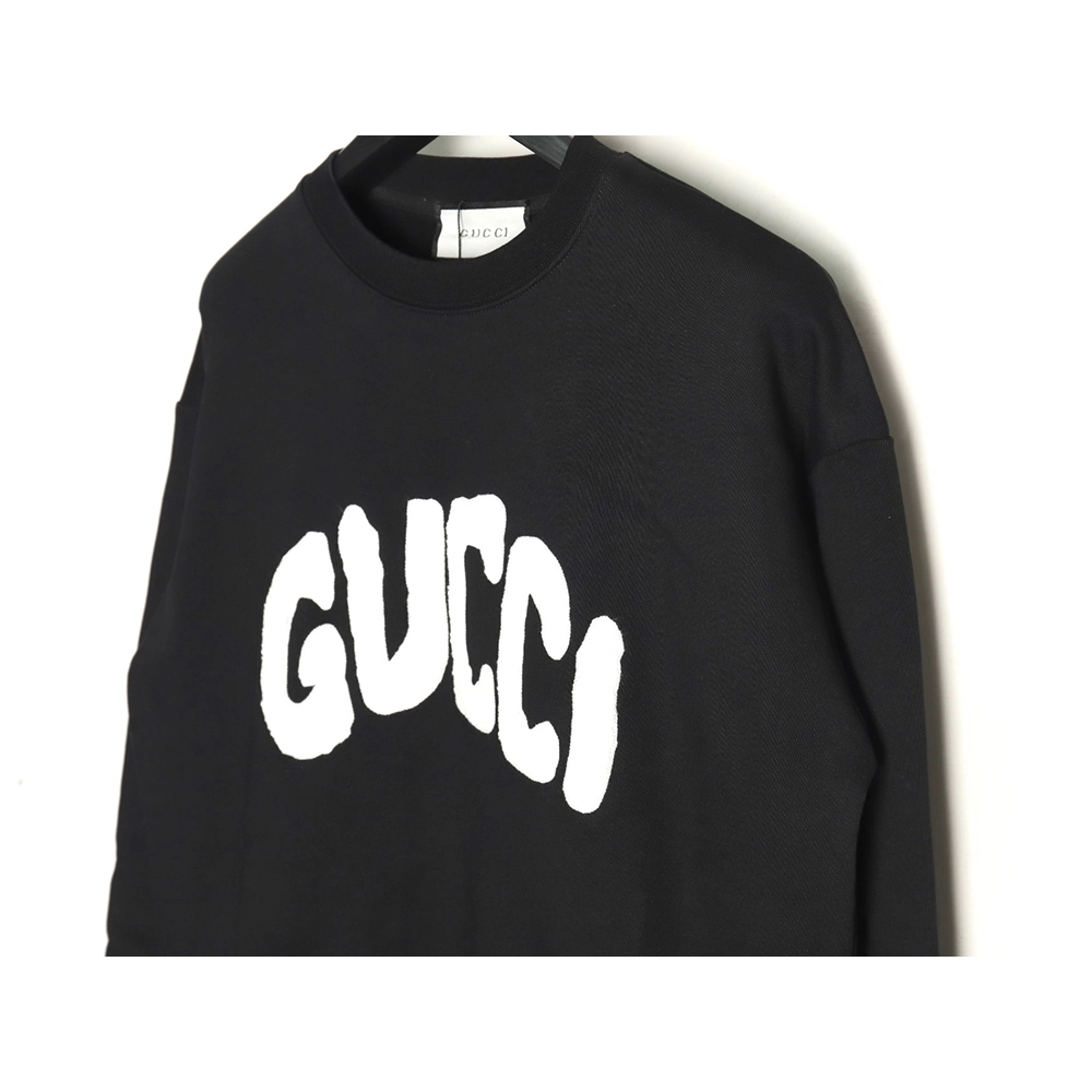 Gucci Towel Embroidery Lettering Crew Neck Sweatshirt,Gucci Sweatshirt,Low Price High quality,legit seller