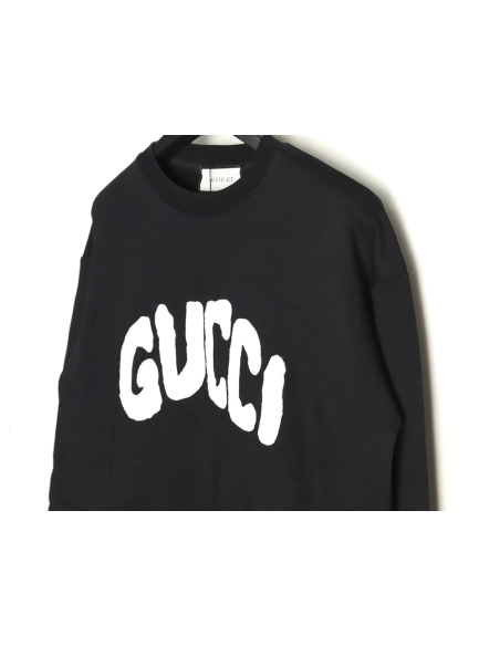 Gucci Towel Embroidery Lettering Crew Neck Sweatshirt,Gucci Sweatshirt,Low Price High quality,legit seller