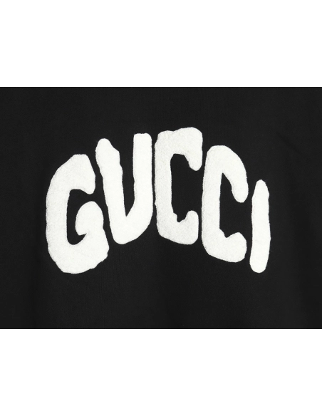 Gucci Towel Embroidery Lettering Crew Neck Sweatshirt,Gucci Sweatshirt,Low Price High quality,legit seller