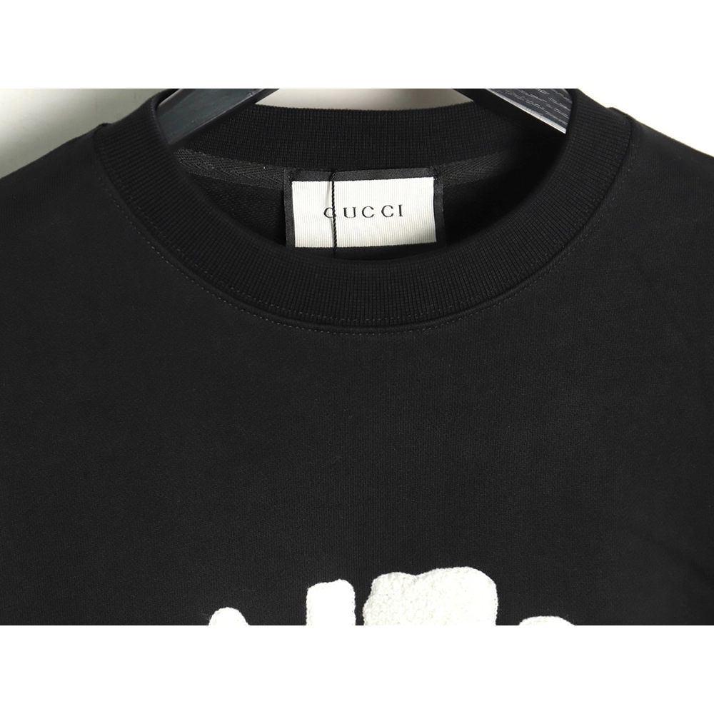 Gucci Towel Embroidery Lettering Crew Neck Sweatshirt,Gucci Sweatshirt,Low Price High quality,legit seller