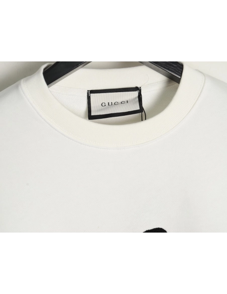 Gucci Towel Embroidery Lettering Crew Neck Sweatshirt,Gucci Sweatshirt,Low Price High quality,legit seller