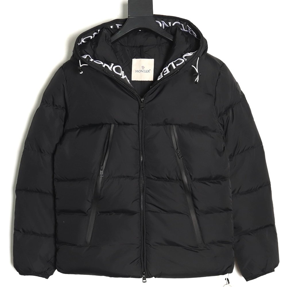 Moncler Letter Embroidered Down Jacket,Moncler Jacket,Jacket,APPAREL