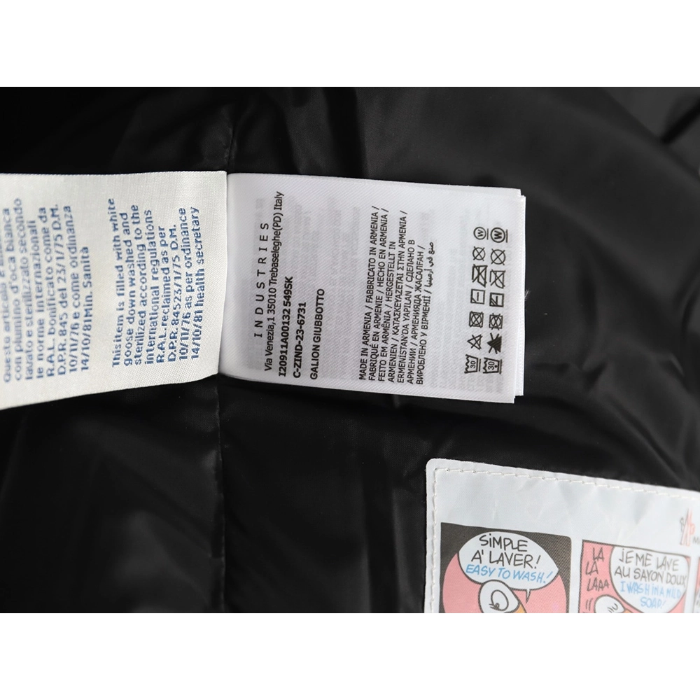 Moncler Letter Embroidered Down Jacket,Moncler Jacket,Jacket,APPAREL