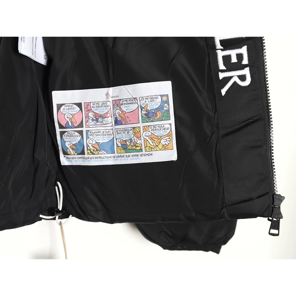 Moncler Letter Embroidered Down Jacket,Moncler Jacket,Jacket,APPAREL