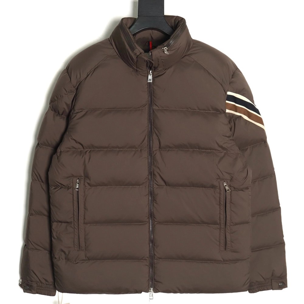 Moncler tricolor trim down jacket,Moncler Jacket,Jacket,APPAREL