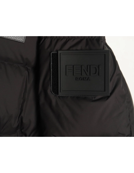 Fendi Little Monster Epaulette Down Jacket,Fendi Jacket,Jacket,APPAREL