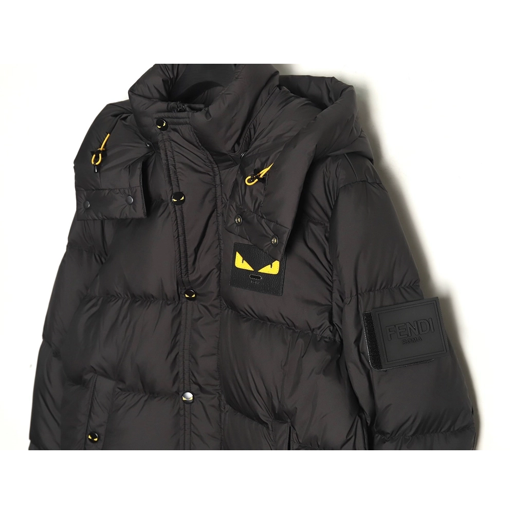 Fendi Little Monster Epaulette Down Jacket,Fendi Jacket,Jacket,APPAREL