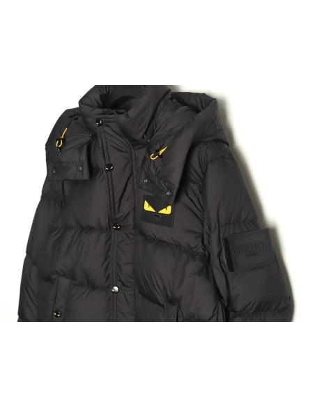 Fendi Little Monster Epaulette Down Jacket,Fendi Jacket,Jacket,APPAREL
