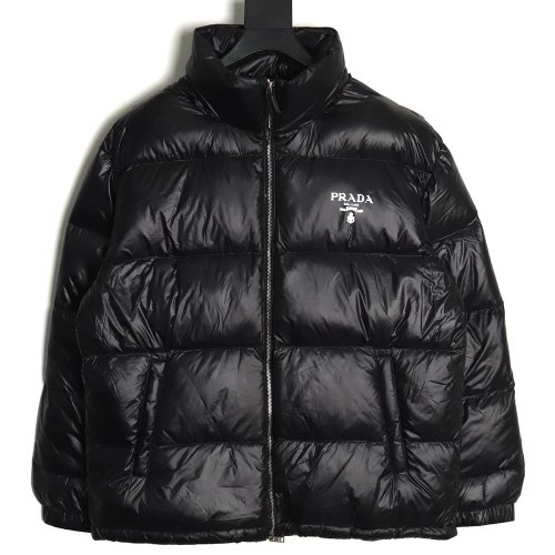 Prada glossy printed bread down jacket,Prada Jacket,Jacket,APPAREL