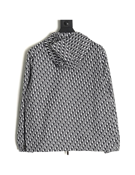 Dior all over print presbyopia hooded jacket,Dior Hoodie,Hoodie,APPAREL