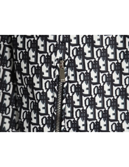 Dior all over print presbyopia hooded jacket,Dior Hoodie,Hoodie,APPAREL
