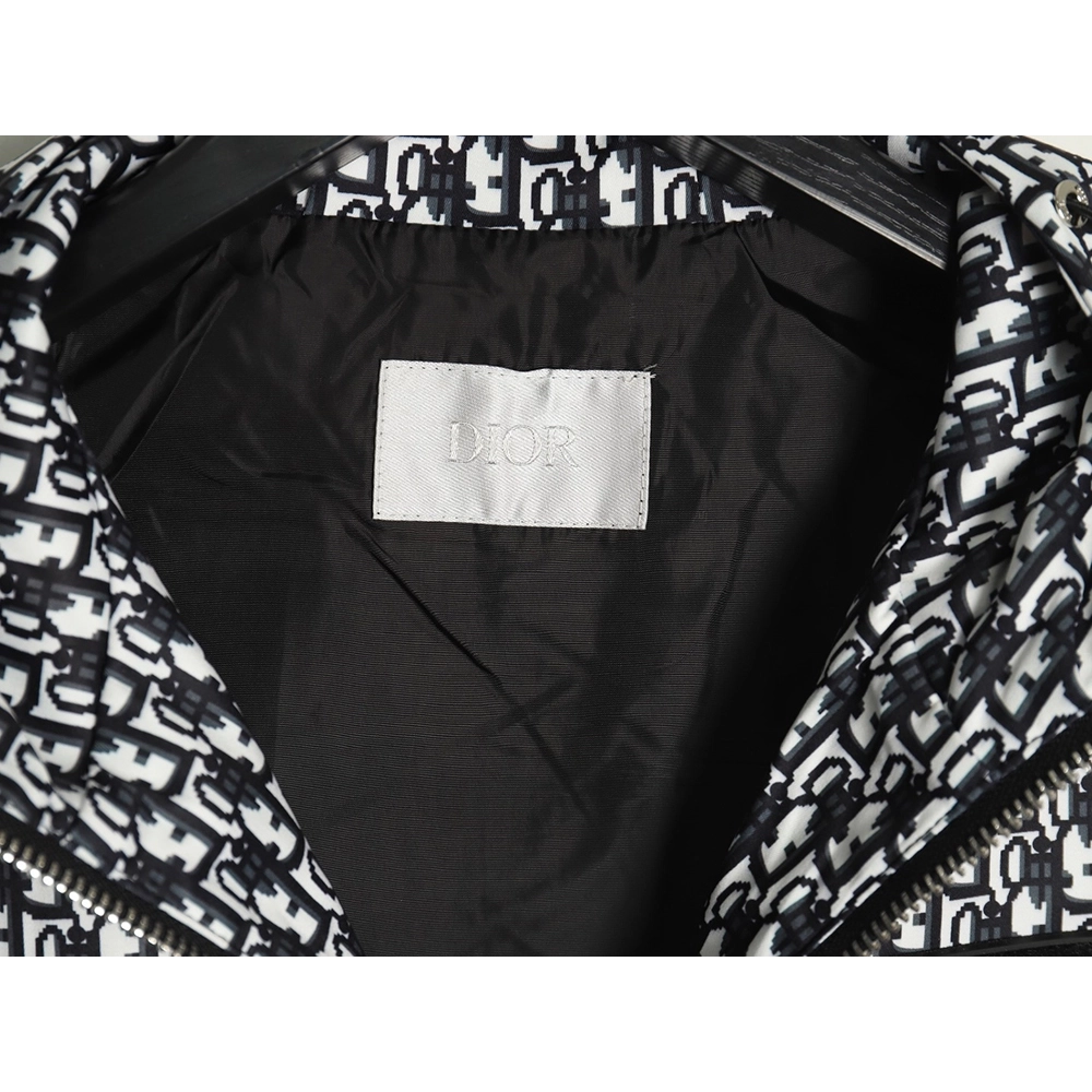 Dior all over print presbyopia hooded jacket,Dior Hoodie,Hoodie,APPAREL