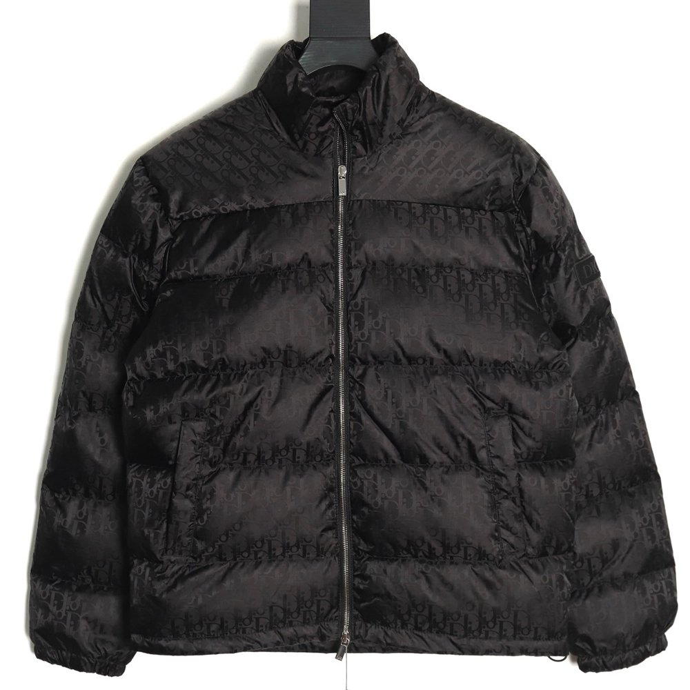 Dior full print dark pattern old flower down jacket,Dior Jacket,Jacket,APPAREL