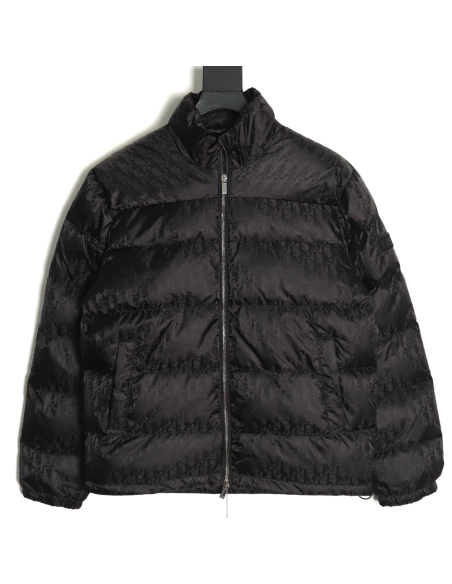 Dior full print dark pattern old flower down jacket,Dior Jacket,Jacket,APPAREL