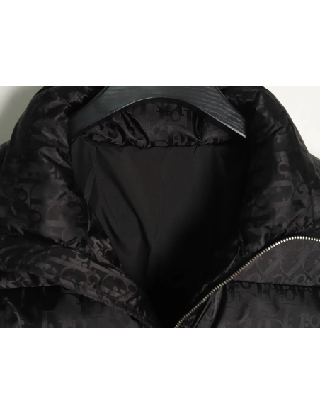 Dior full print dark pattern old flower down jacket,Dior Jacket,Jacket,APPAREL