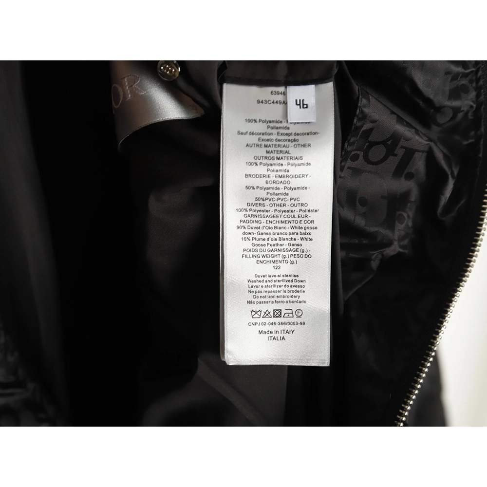 Dior full print dark pattern old flower down jacket,Dior Jacket,Jacket,APPAREL