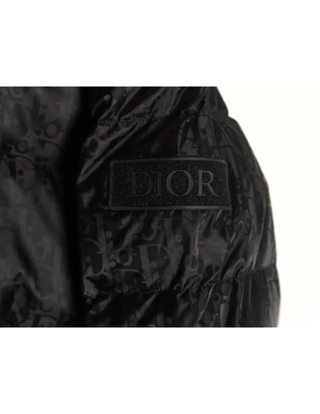 Dior full print dark pattern old flower down jacket,Dior Jacket,Jacket,APPAREL
