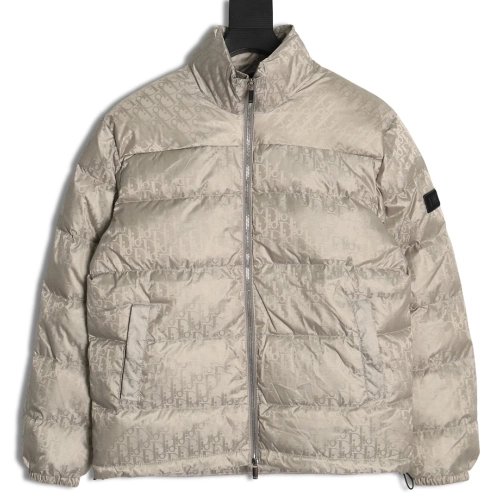 Dior full print dark pattern old flower down jacket,Dior Jacket,Jacket,APPAREL