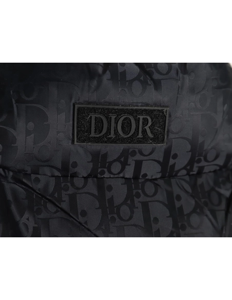 Dior full print dark pattern old flower down vest,Dior Jacket,Jacket,APPAREL