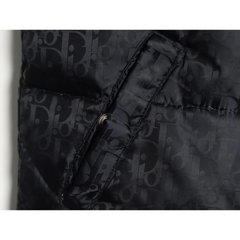 Dior full print dark pattern old flower down vest,Dior Jacket,Jacket,APPAREL