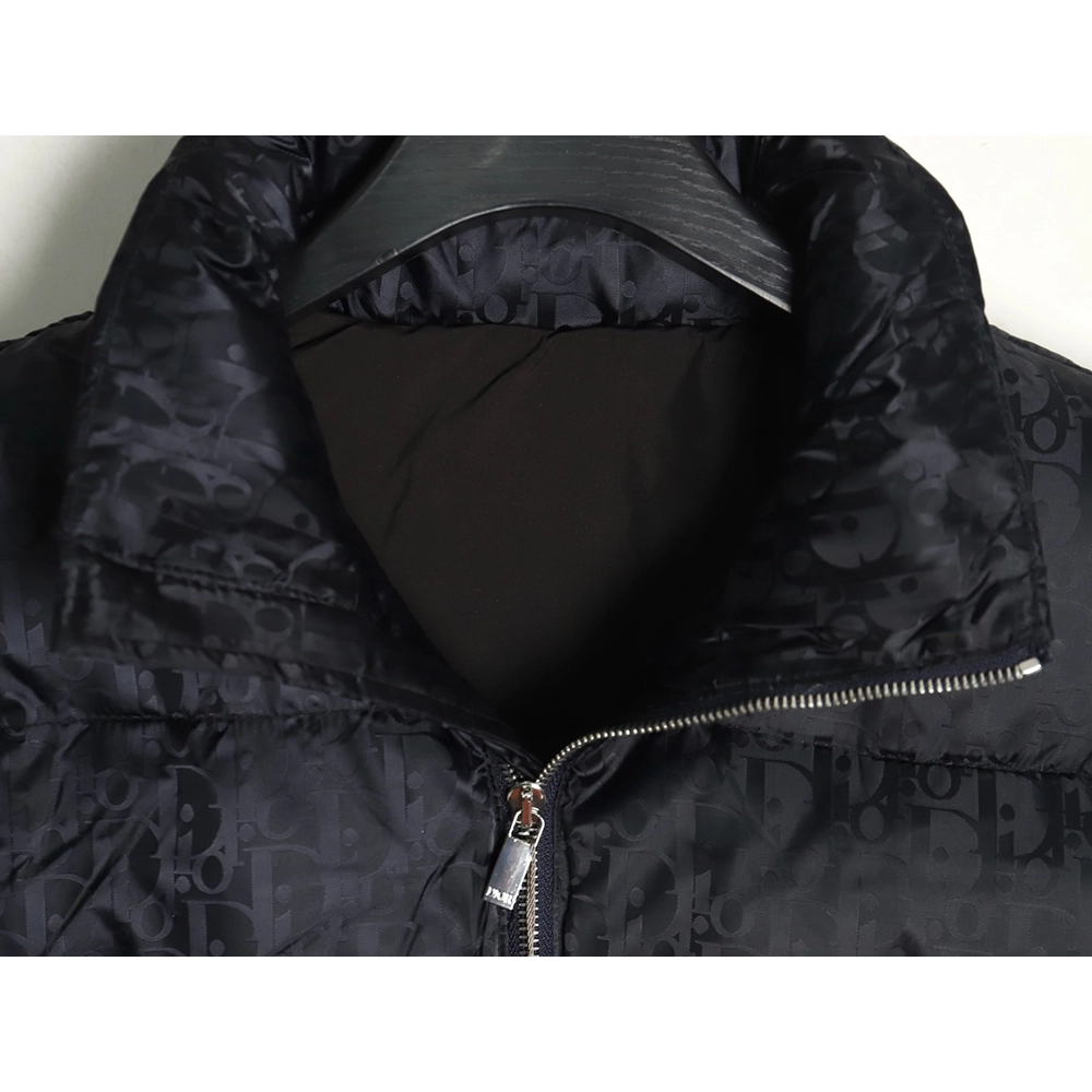 Dior full print dark pattern old flower down vest,Dior Jacket,Jacket,APPAREL