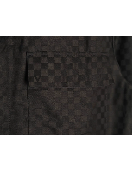 Louis Vuitton Americas Cup Checkerboard Shirt Jacket,Louis Vuitton Jacket,Jacket,APPAREL