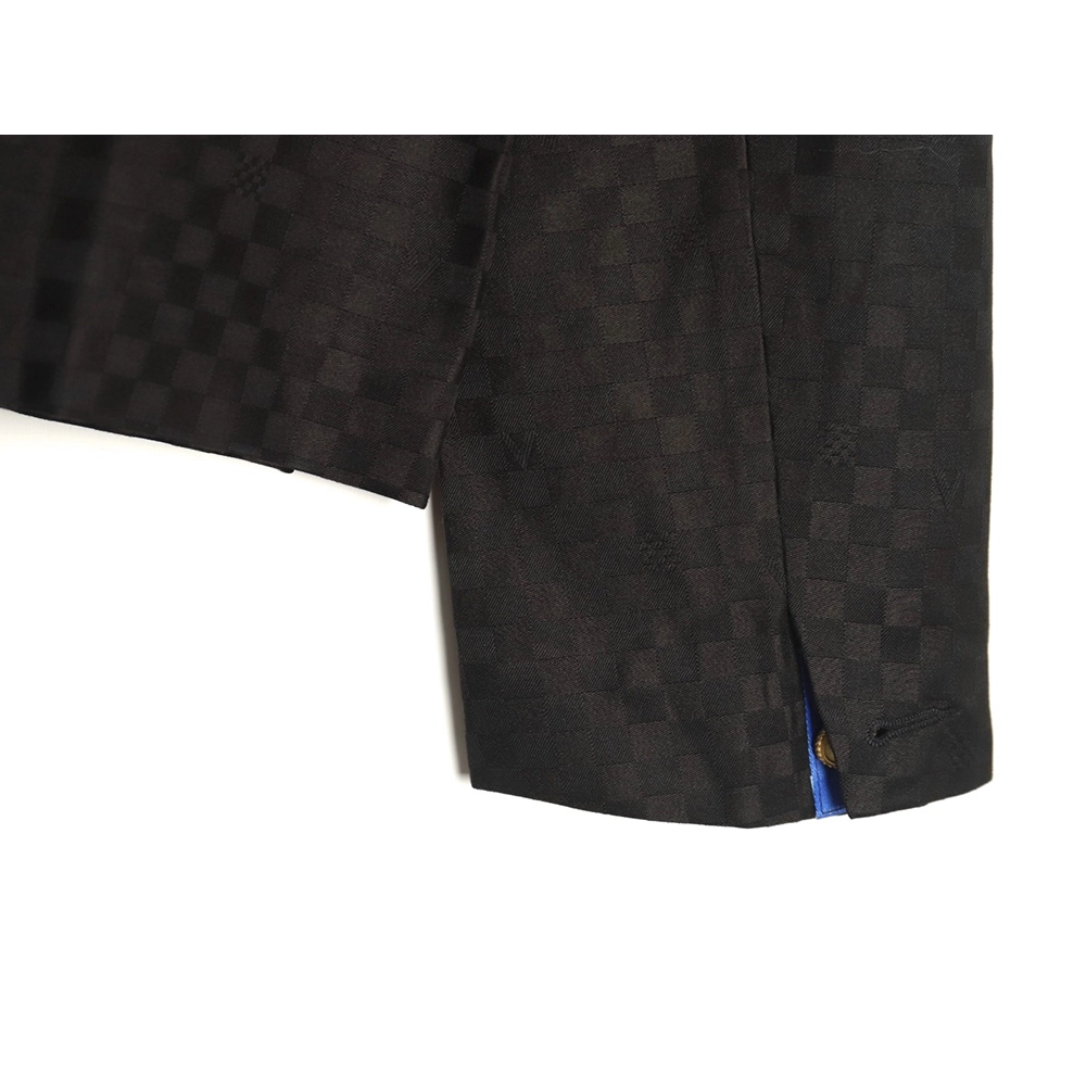 Louis Vuitton Americas Cup Checkerboard Shirt Jacket,Louis Vuitton Jacket,Jacket,APPAREL