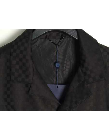 Louis Vuitton Americas Cup Checkerboard Shirt Jacket,Louis Vuitton Jacket,Jacket,APPAREL