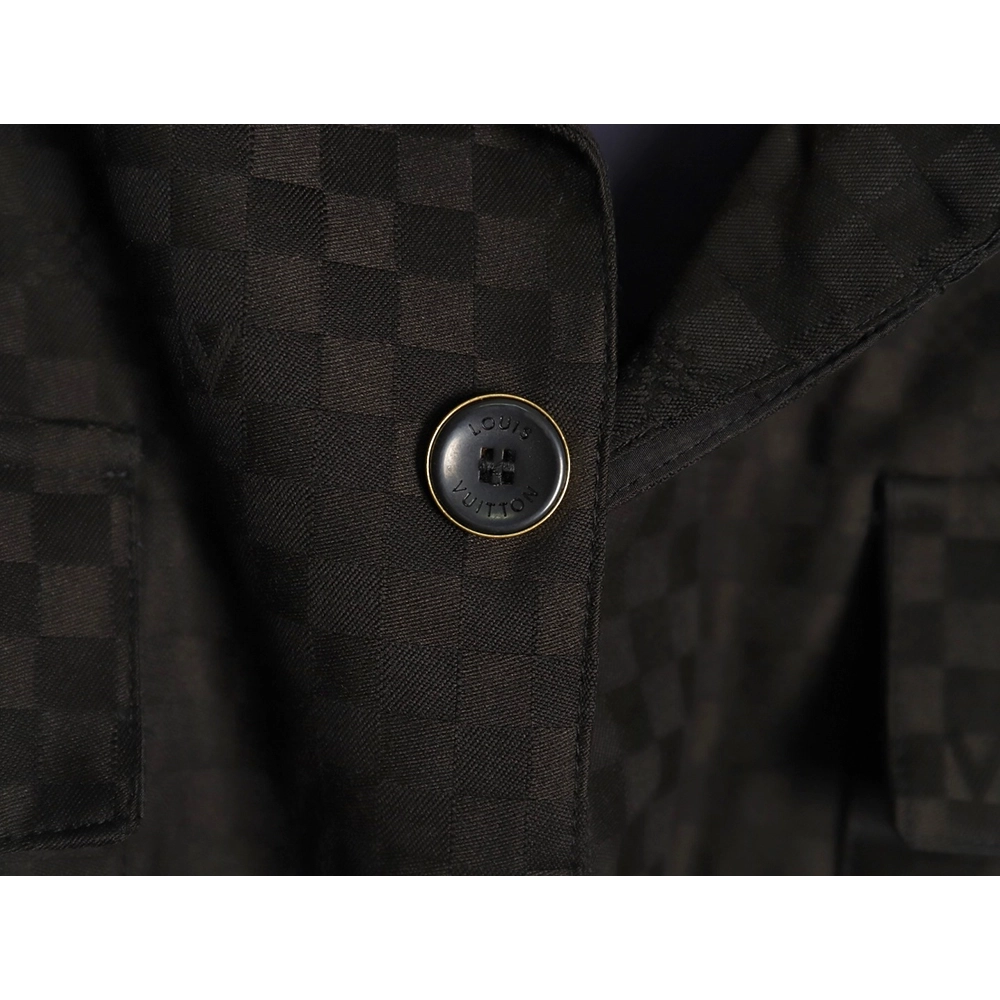 Louis Vuitton Americas Cup Checkerboard Shirt Jacket,Louis Vuitton Jacket,Jacket,APPAREL