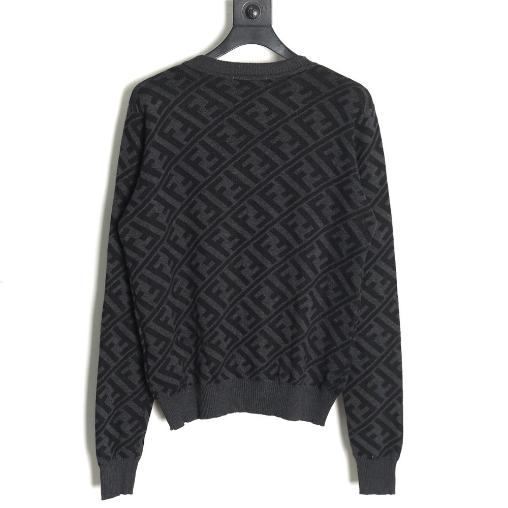 Fendi Twill FF pullover knitted crew neck sweater,Fendi Sweatshirt,Low Price High quality,legit seller
