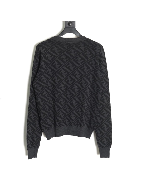 Fendi Twill FF pullover knitted crew neck sweater,Fendi Sweatshirt,Low Price High quality,legit seller