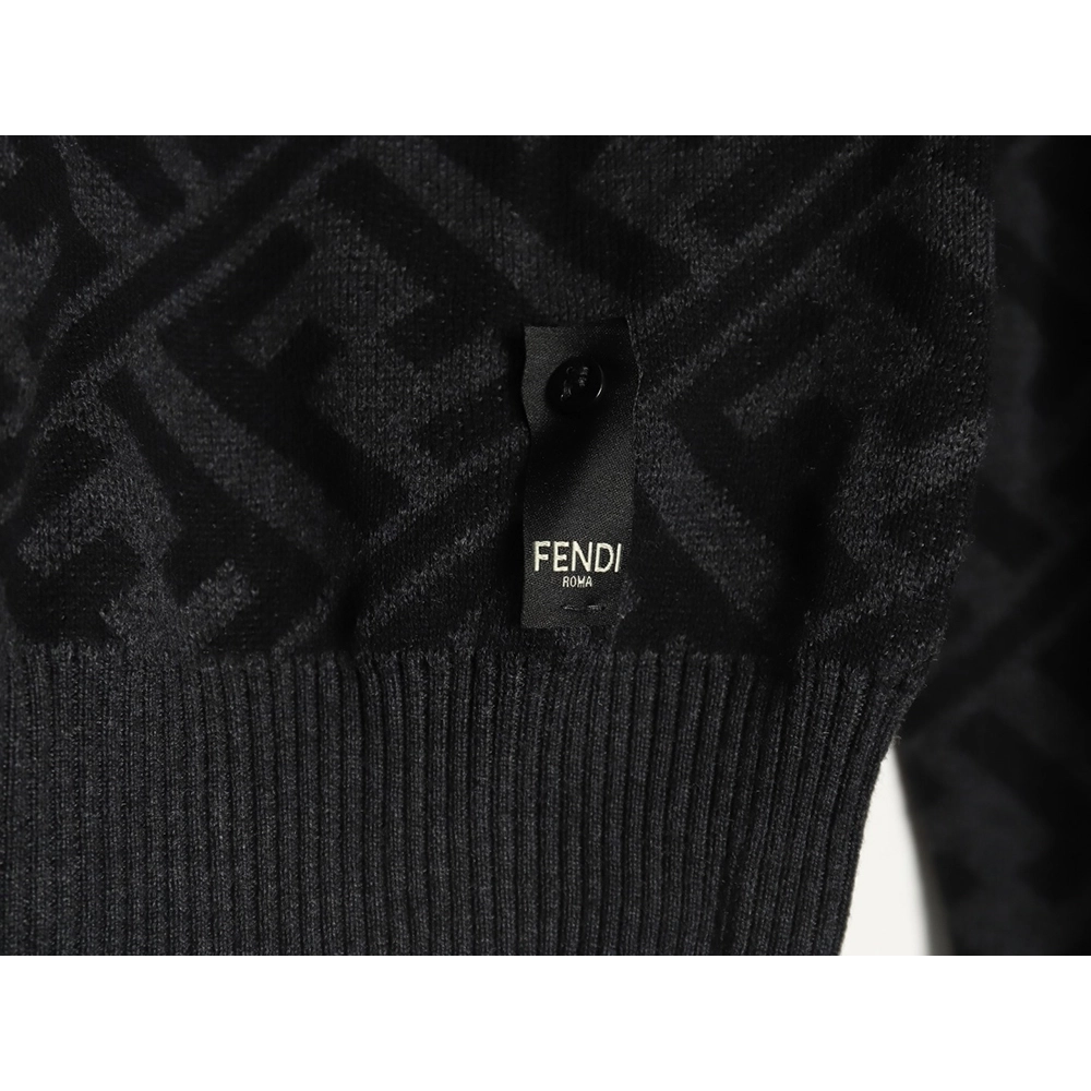 Fendi Twill FF pullover knitted crew neck sweater,Fendi Sweatshirt,Low Price High quality,legit seller