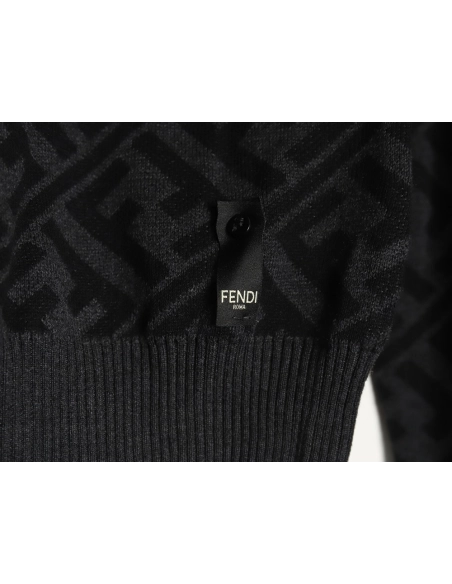 Fendi Twill FF pullover knitted crew neck sweater,Fendi Sweatshirt,Low Price High quality,legit seller