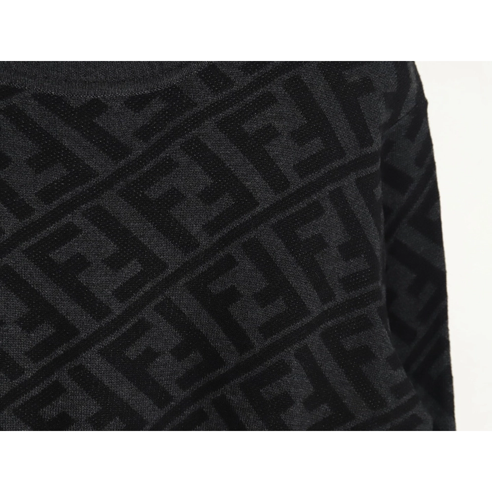 Fendi Twill FF pullover knitted crew neck sweater,Fendi Sweatshirt,Low Price High quality,legit seller