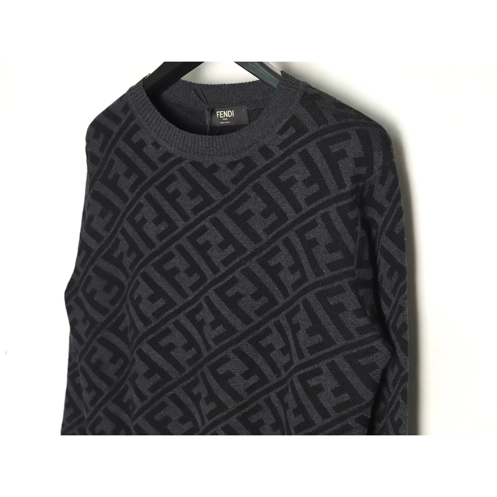 Fendi Twill FF pullover knitted crew neck sweater,Fendi Sweatshirt,Low Price High quality,legit seller