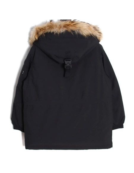 MLB embroidered logo fur collar hooded down jacket,MLB Jacket,Jacket,APPAREL